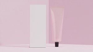 Cosmetic Tube with Paper Box