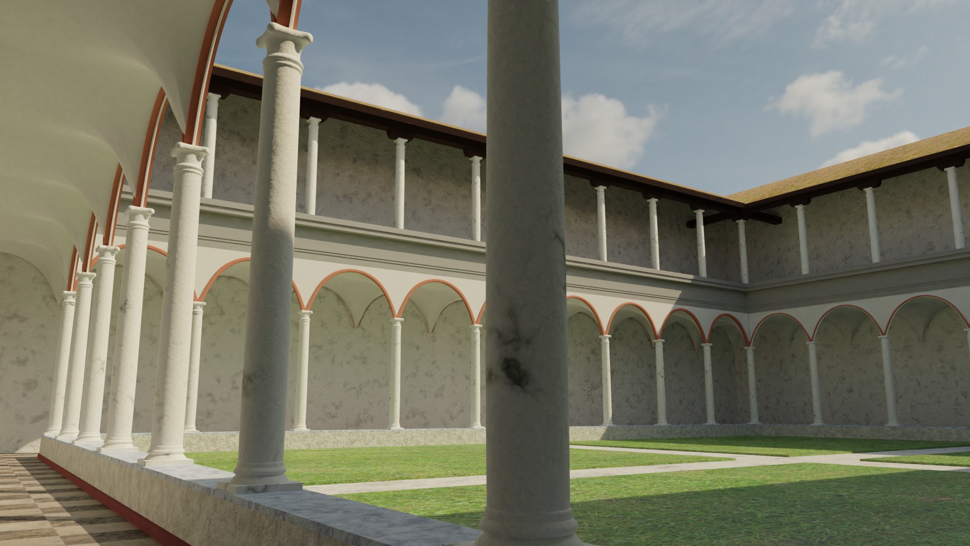 3D Monastery Abbey Architecture - TurboSquid 1606904