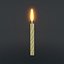 birthday candle 3D model