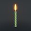 birthday candle 3D model