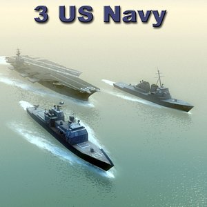 3d model navy ships
