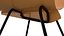 Silla de metal vintage naranja