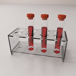 3d blood sample tube