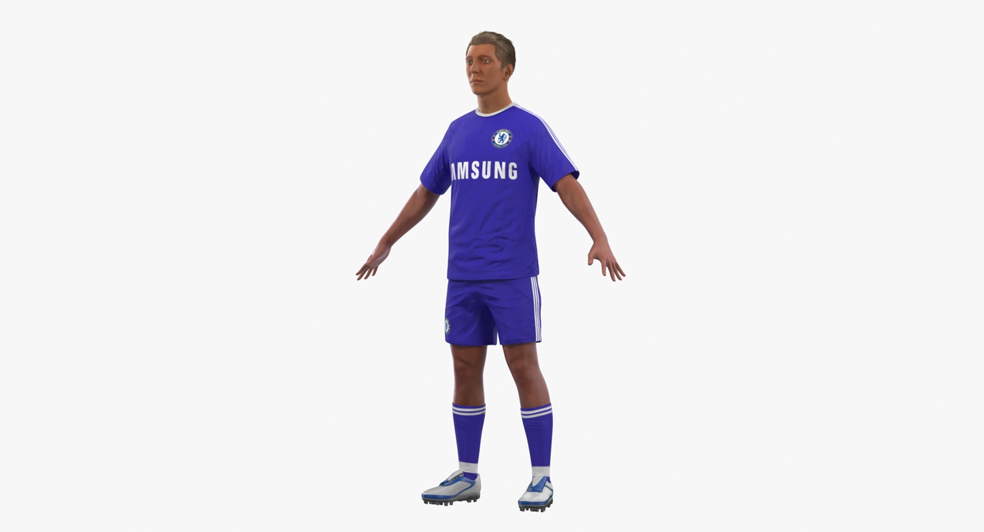 3D soccer football player chelsea model - TurboSquid 1312701
