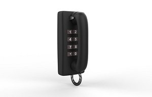 Wall Mounted Phone 3D model 3D