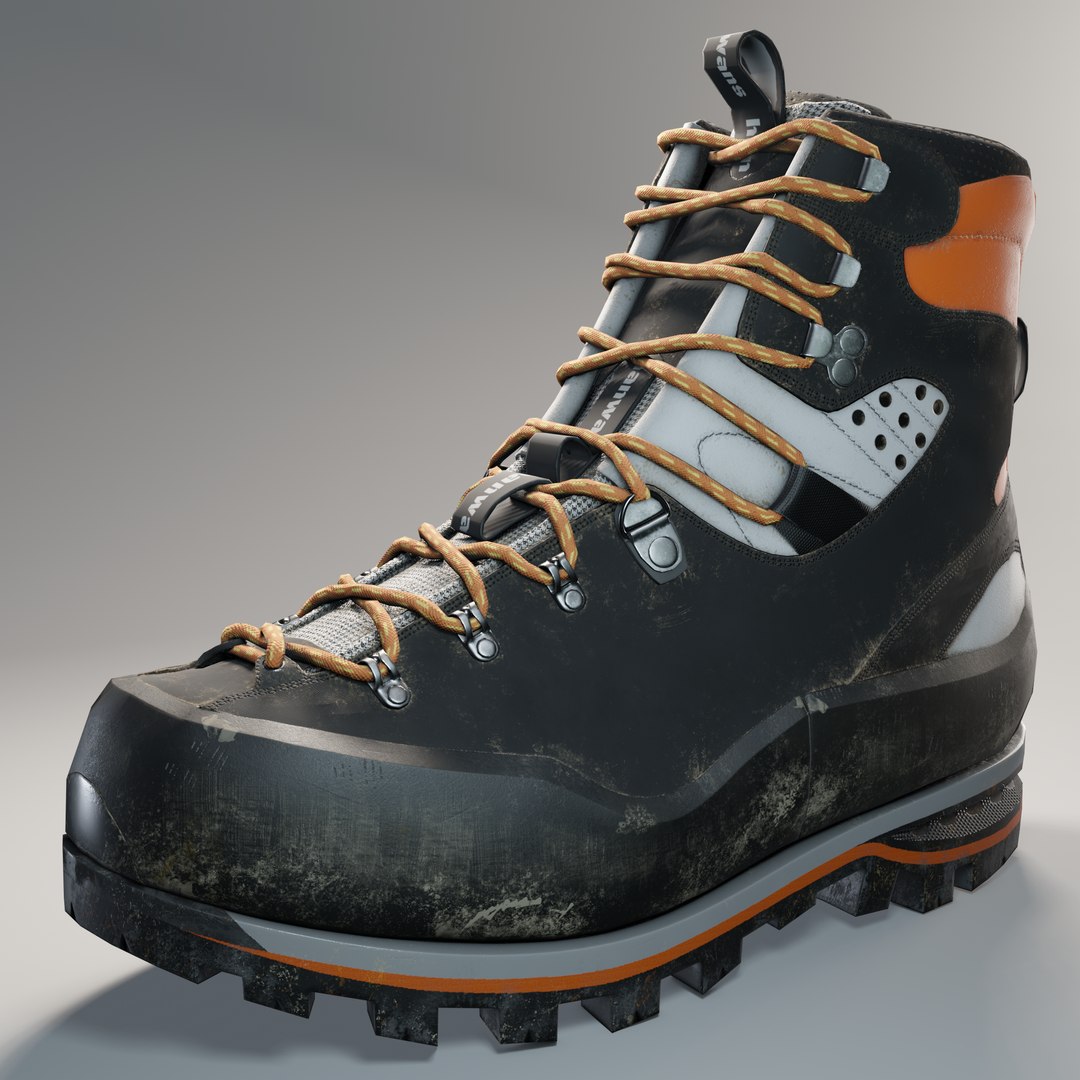 3D Mountaineering Boot Model - TurboSquid 1608349