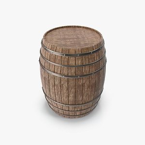 Old Wooden Wine Barrel