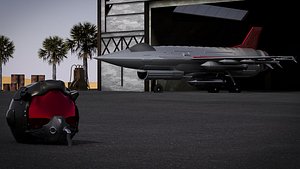 helmet fighter 3d model