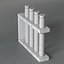 Support avec tubes à essai en verre modèle 3D