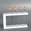 Support avec tubes à essai en verre modèle 3D