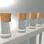 Support avec tubes à essai en verre modèle 3D