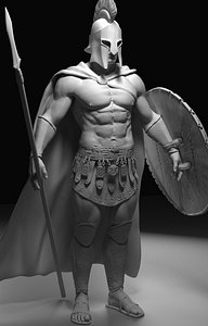 Spartan Warrior 3D model 3D model