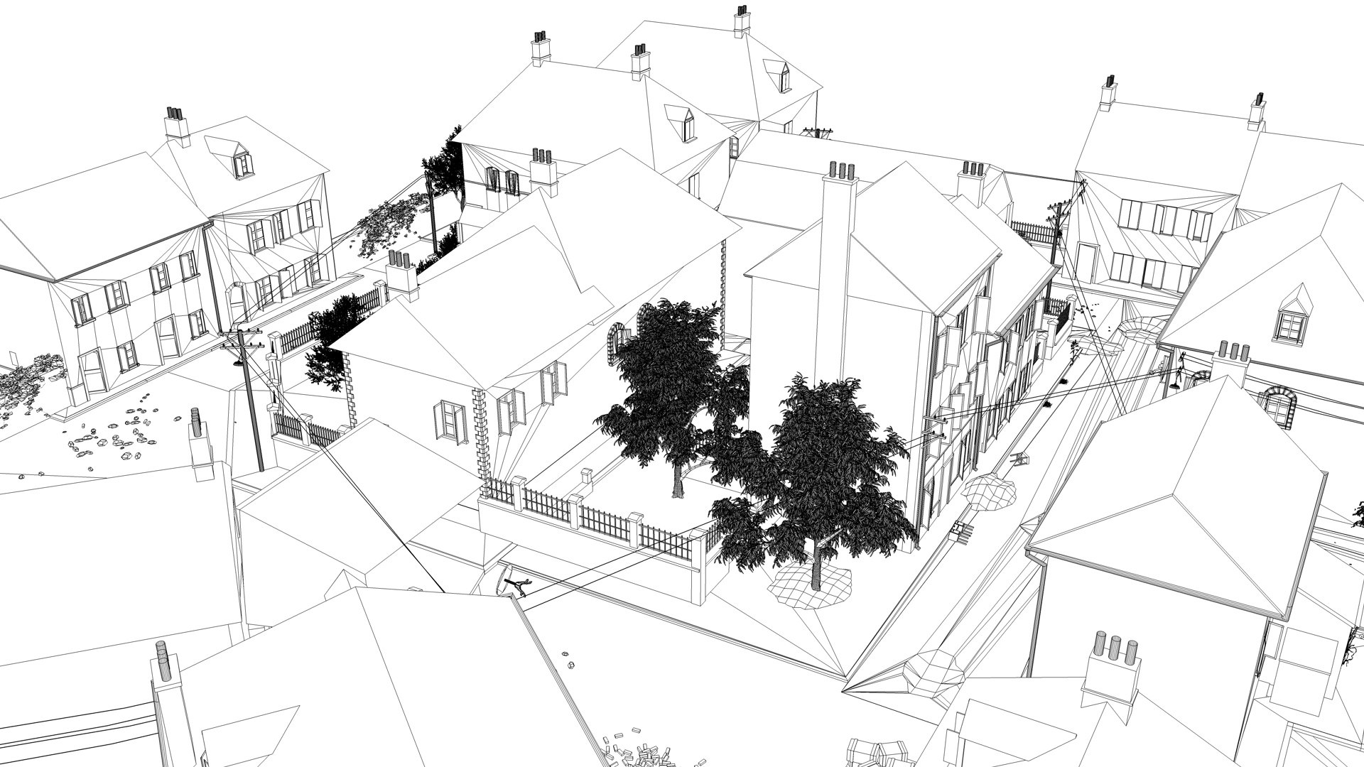 Village City Town Model - TurboSquid 1694948