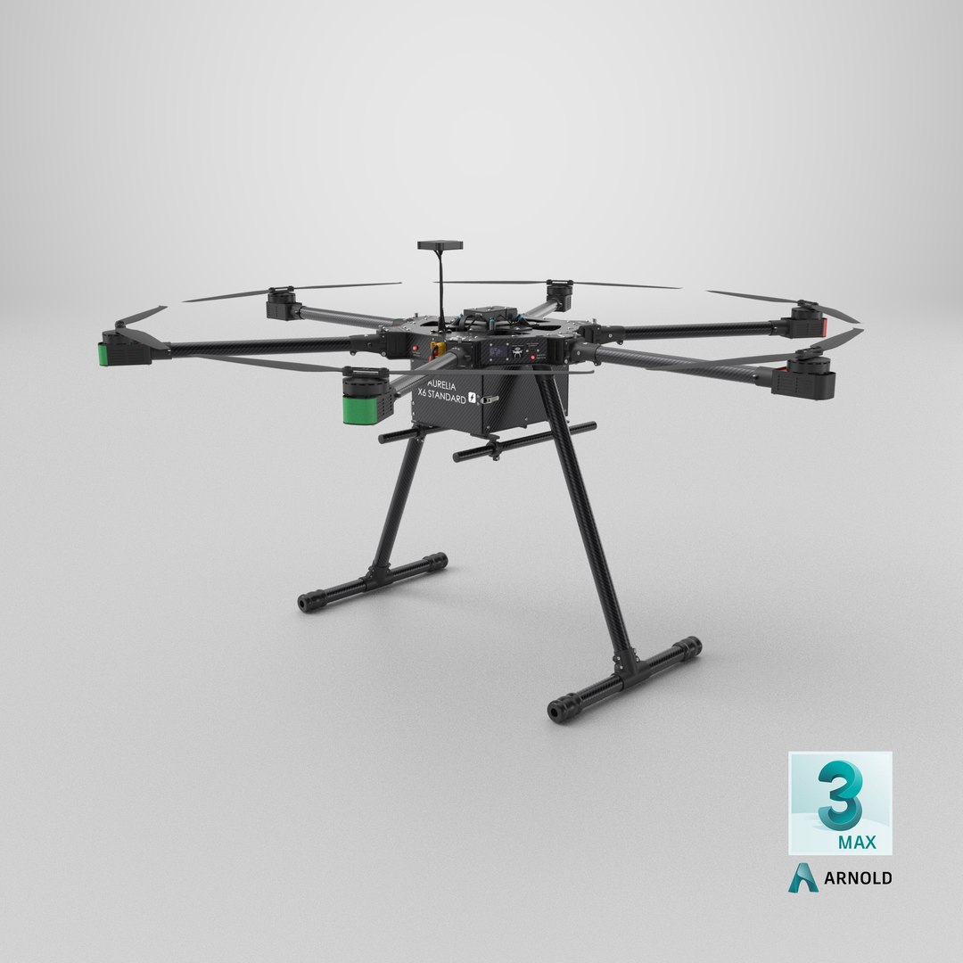 Aurelia X6 Hexacopter Drone Platform model https://p.turbosquid.com/ts-thumb/Vo/qWvEG8/tg/stemcell_max_arnold_render/png/1775662885/1920x1080/fit_q87/3ed5dc34efd8b37171d38cfef9b728fd0fe0616a/stemcell_max_arnold_render.jpg