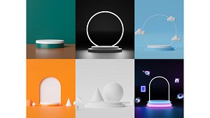 Minimalist podium set