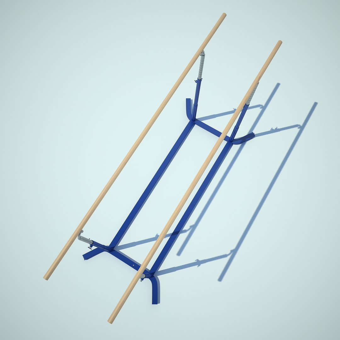 3d Model Gymnastics Parallel Bars