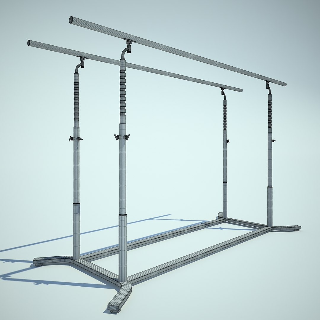 3d Model Gymnastics Parallel Bars