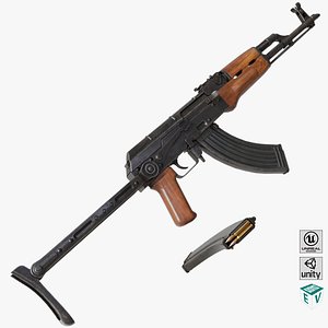 Light Machine Gun 10 Wood All PBR Unity UE Textures11