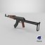 Ametralladora ligera 10 Madera Todas las texturas PBR Unity UE