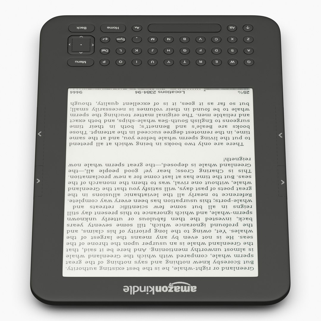 3d Model Amazon Kindle Keyboard 3g