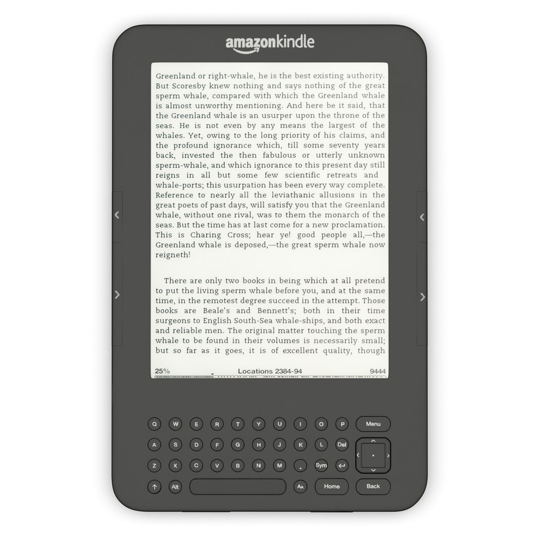 3d Model Amazon Kindle Keyboard 3g
