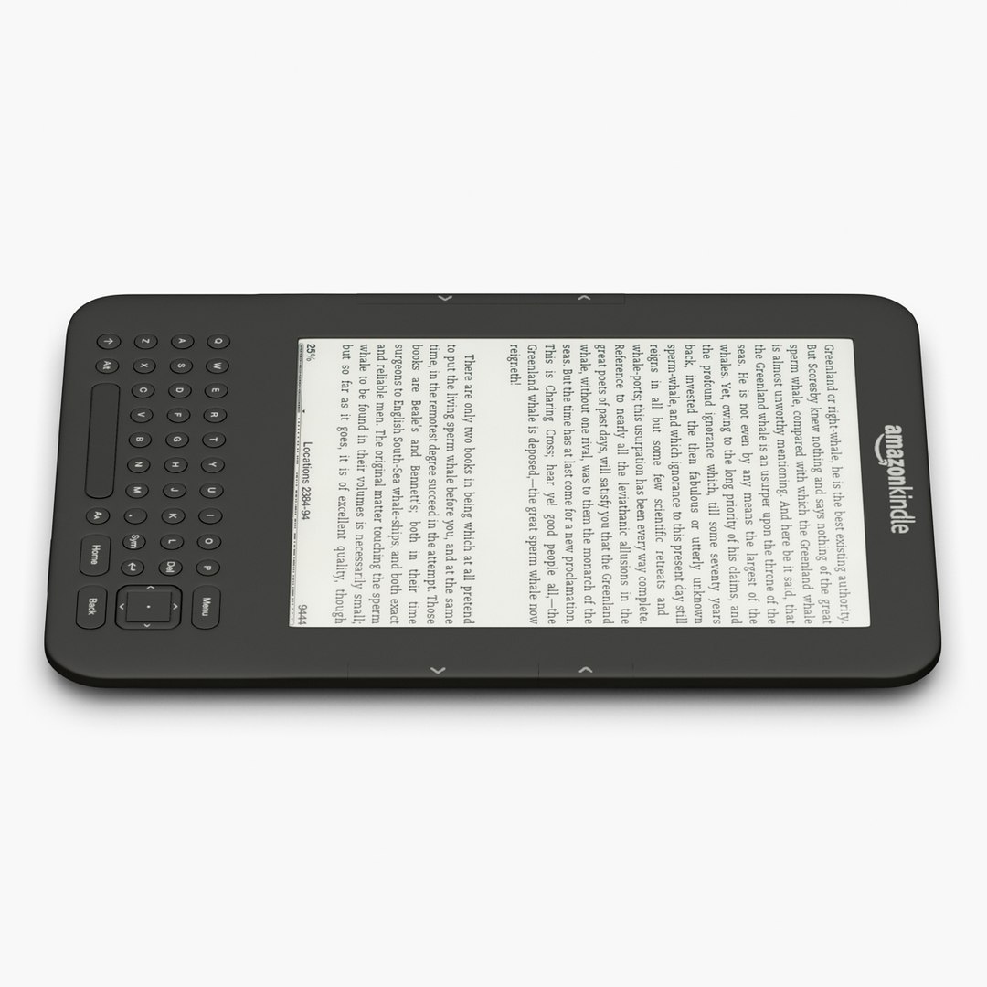 3d Model Amazon Kindle Keyboard 3g