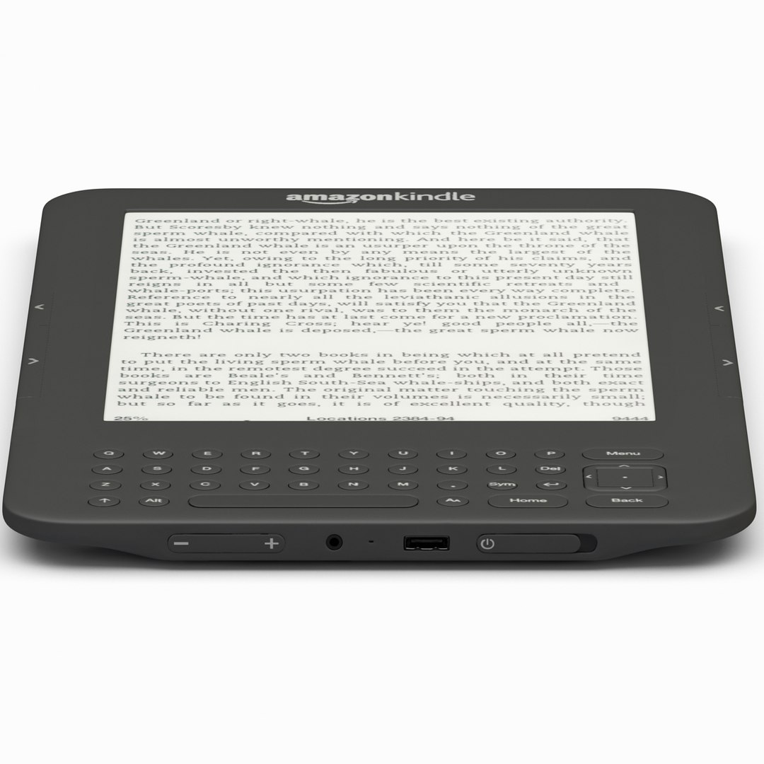 3d Model Amazon Kindle Keyboard 3g