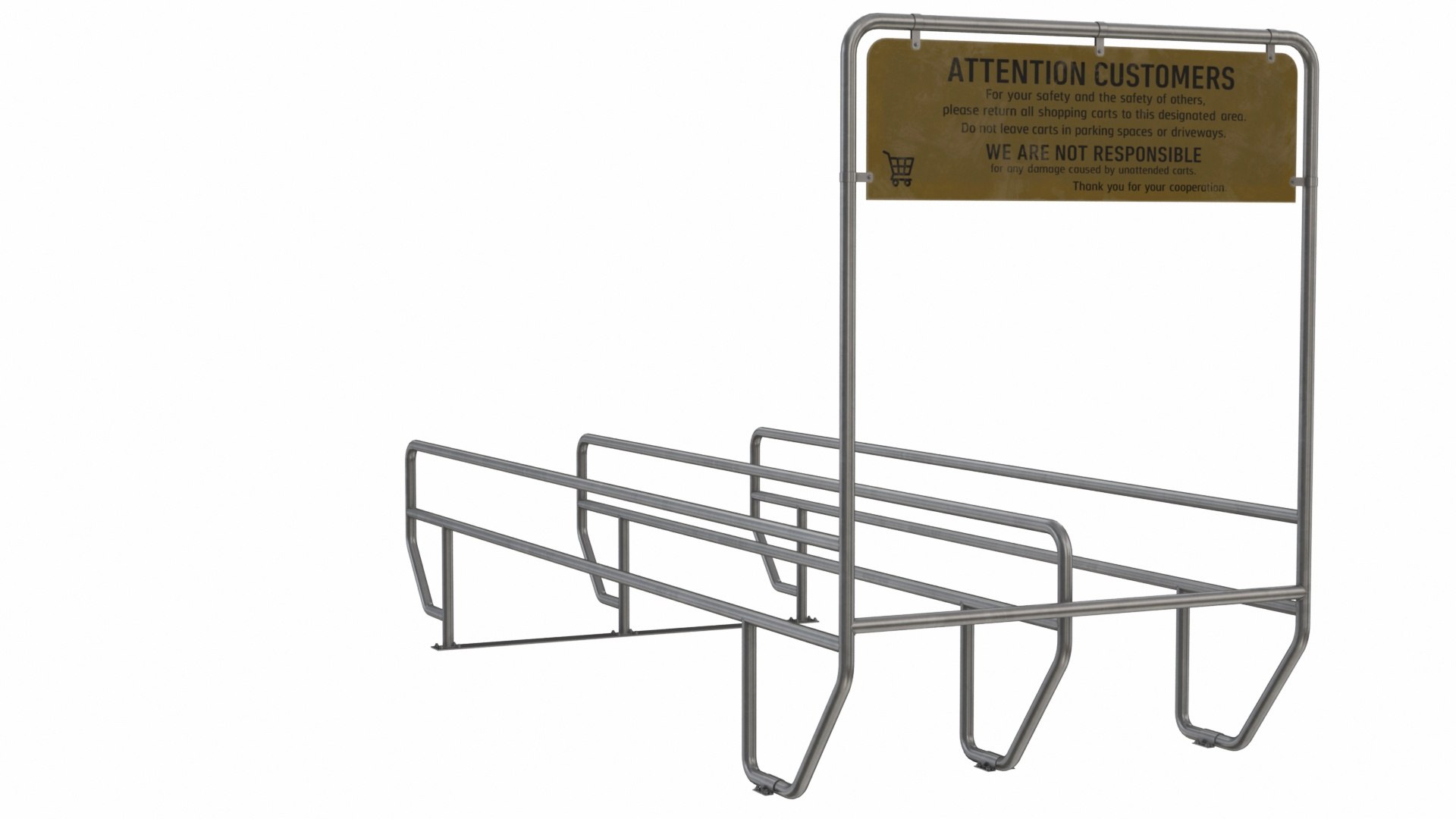 Shopping Cart Corral 4 3D Model - TurboSquid 2421034
