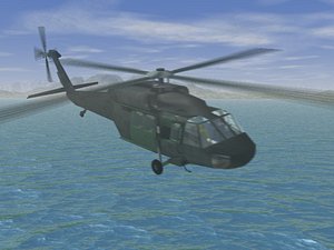 3d model uh60 blackhawk helicopter