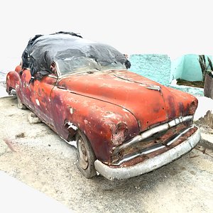 3D Rusty Plymouth Coupe 1952