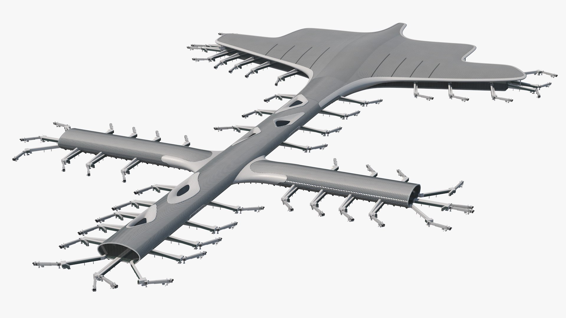 Terminal International Airport 3D model preview