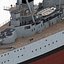 invincible class battlecruiser royal navy 3D model