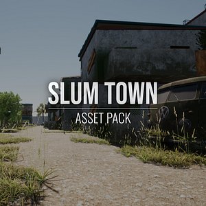 Slum Town - Asset Pack - Unity HDRP 3D model