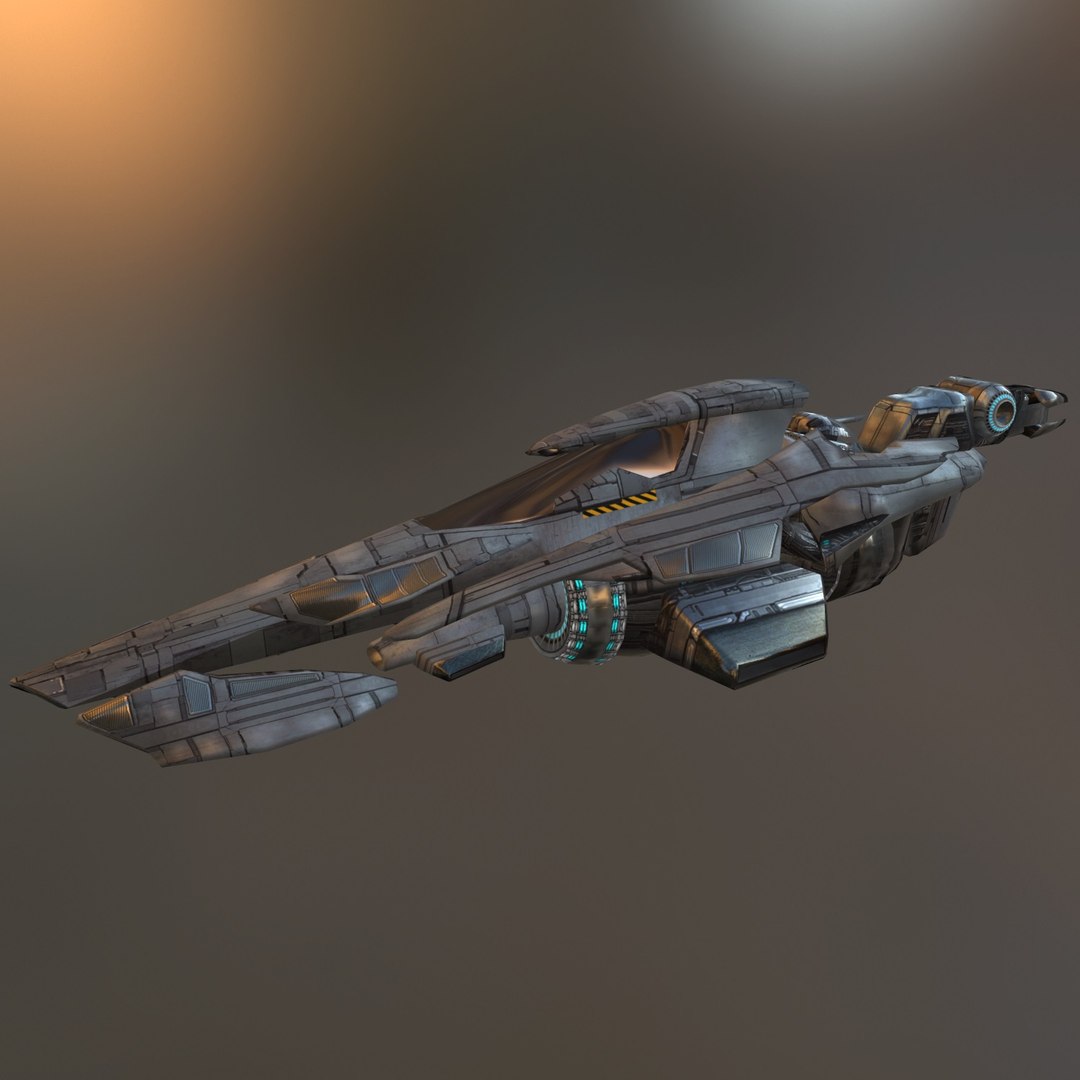 Space Fighter 3D Model - TurboSquid 1387253