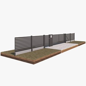 Sliding Gate With Horizontal Panels