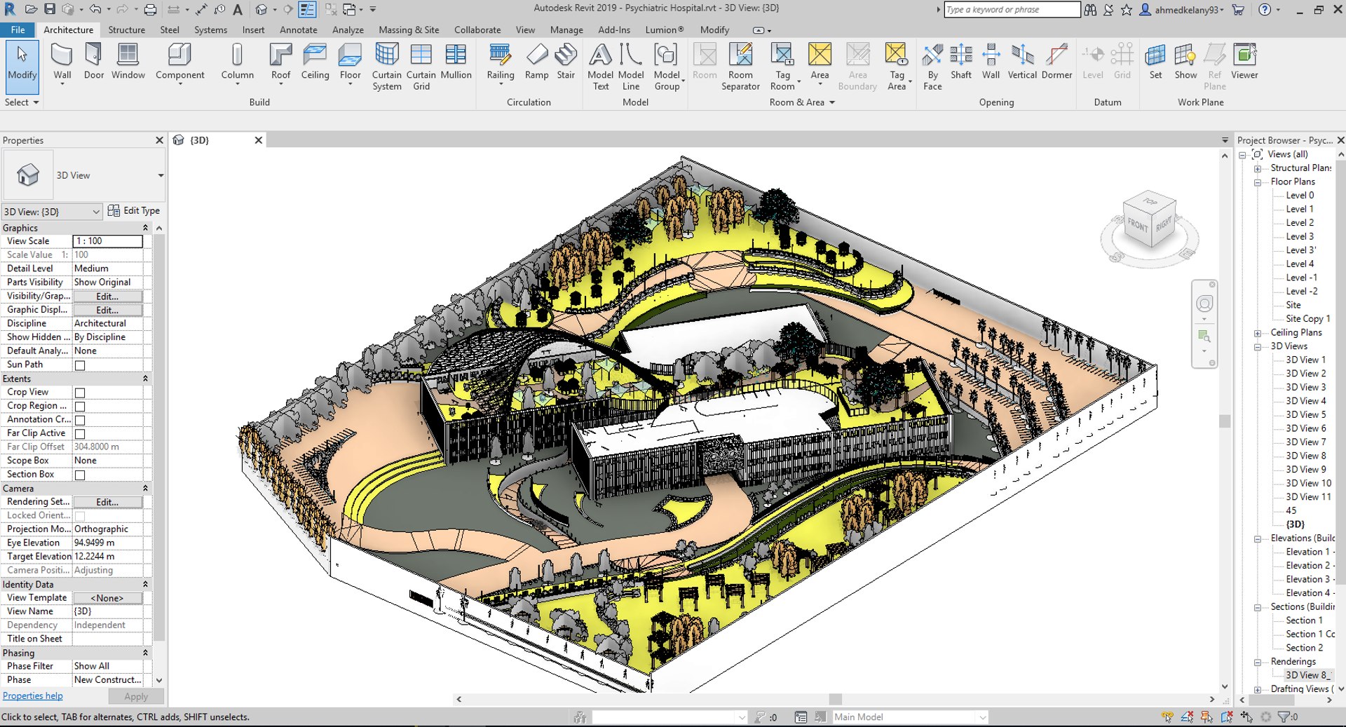 Revit Hospital 3D Model TurboSquid 1431622