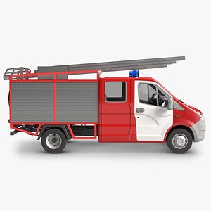 gazelle firefighter car 3d model