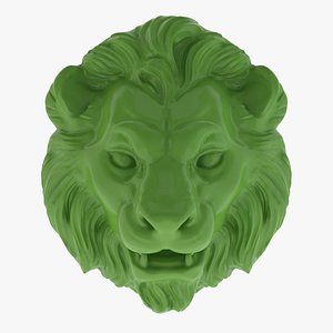 Lion Head 02 - 3D Printable 3D