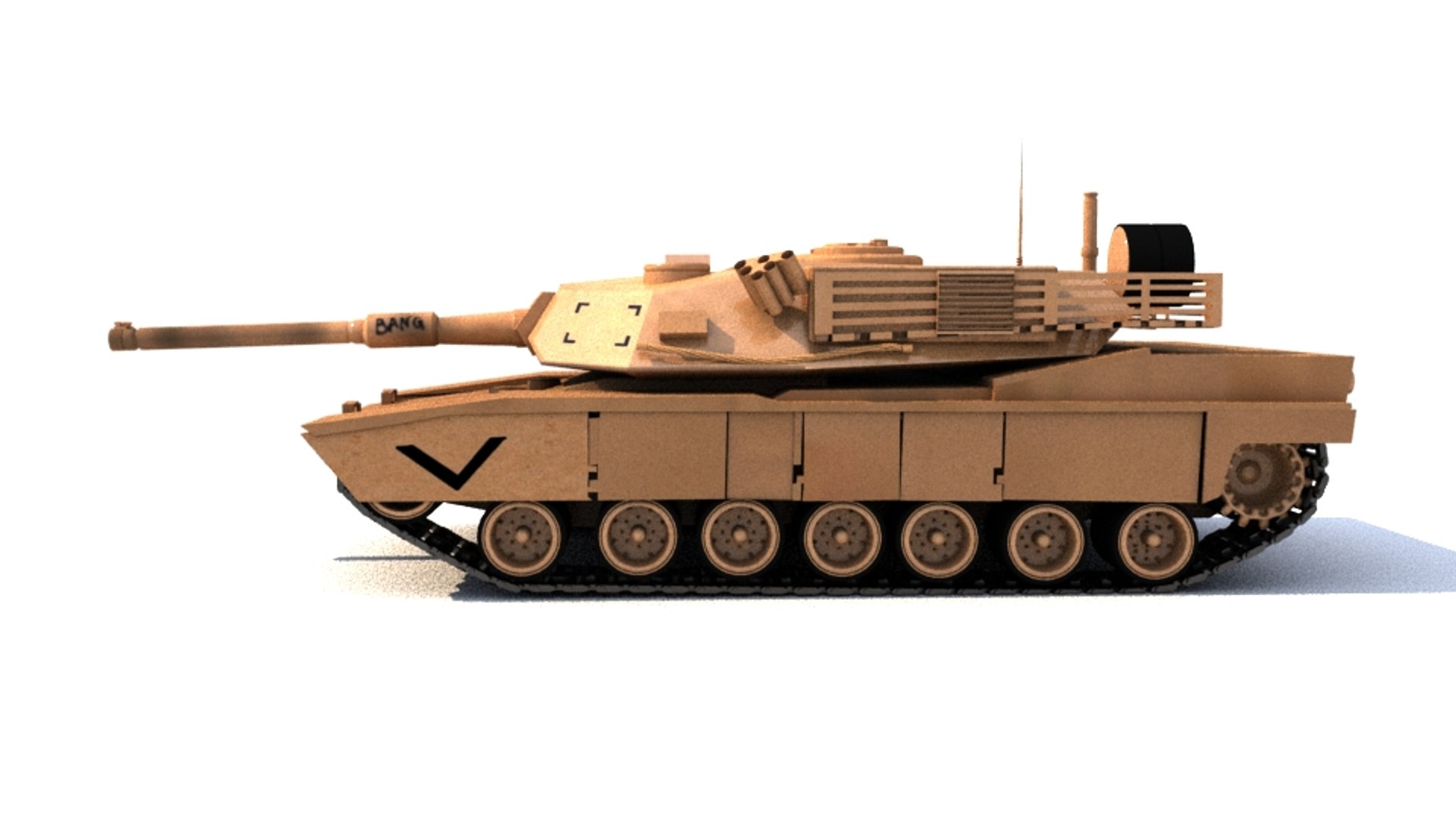 3D Tank M1 Abraham Model - TurboSquid 1200033