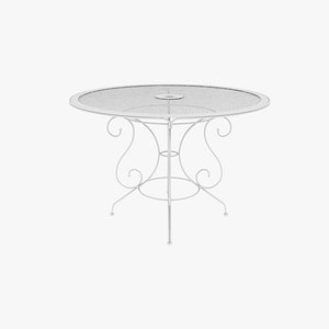 3D model table iron