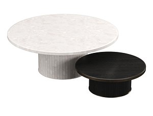 3D Oliva Round Dining and Coffee Table DC12