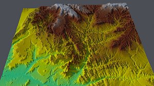 Zion national park elevation mesh