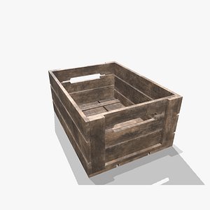 3D model Medieval Market V1 Wooden Basket 1