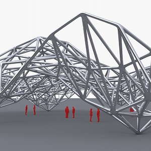 Parametric Steel Frame Canopy 03