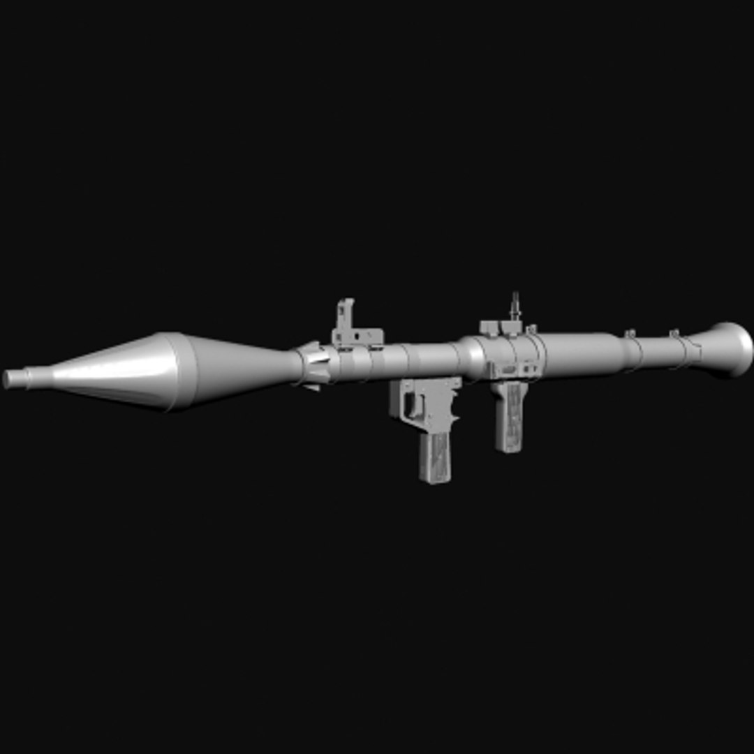 3d model rpg-7 launcher rocket