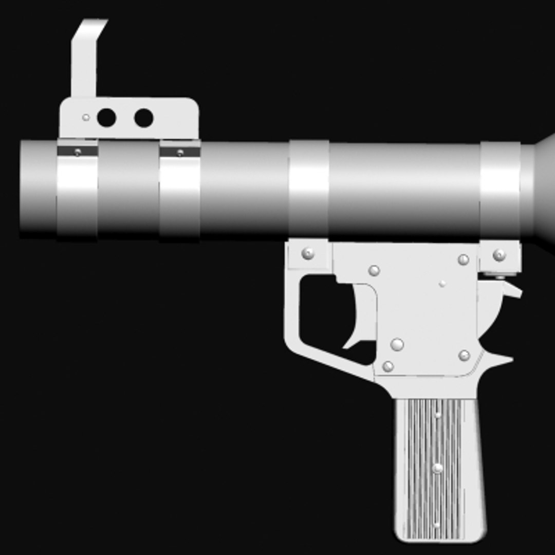 3d model rpg-7 launcher rocket