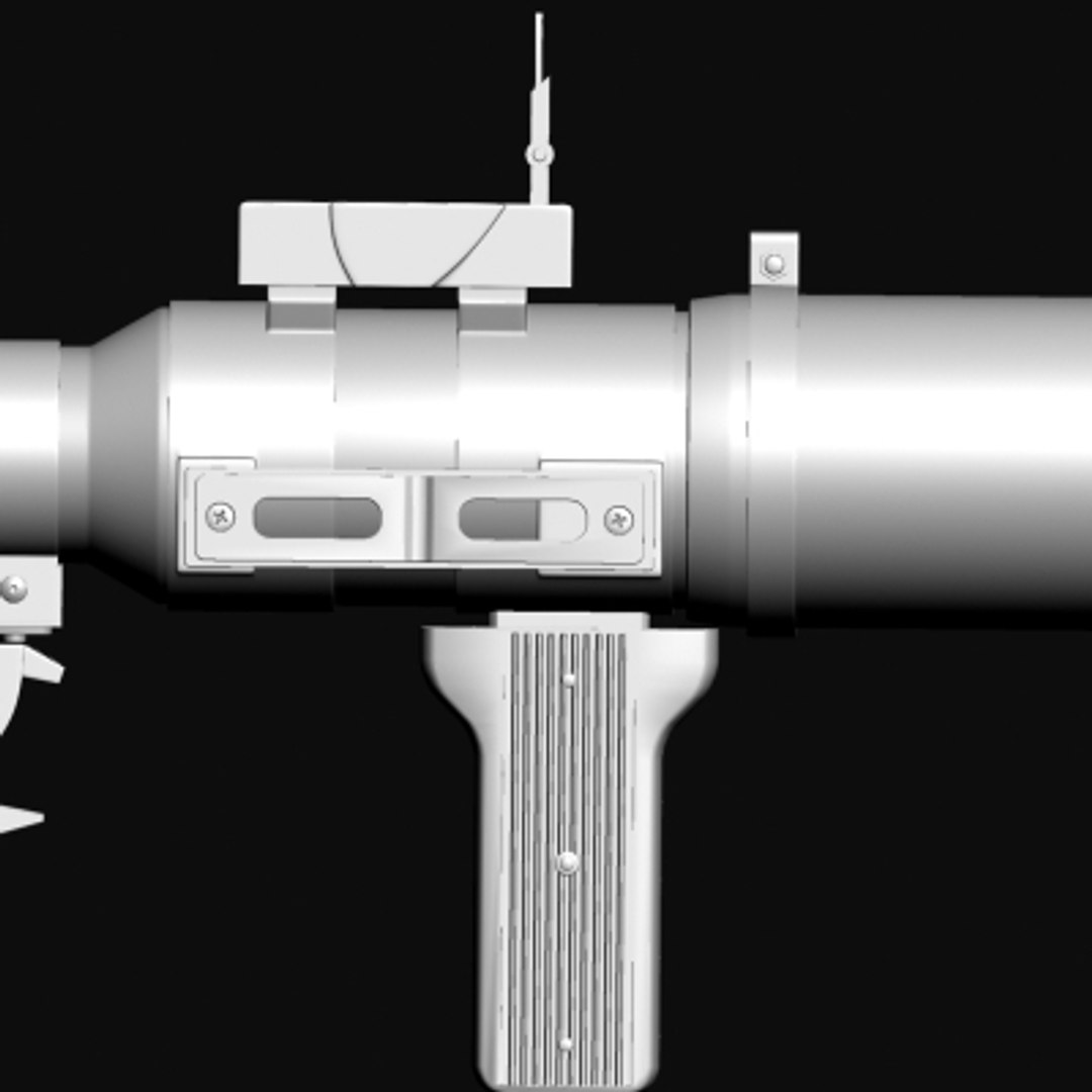 3d model rpg-7 launcher rocket