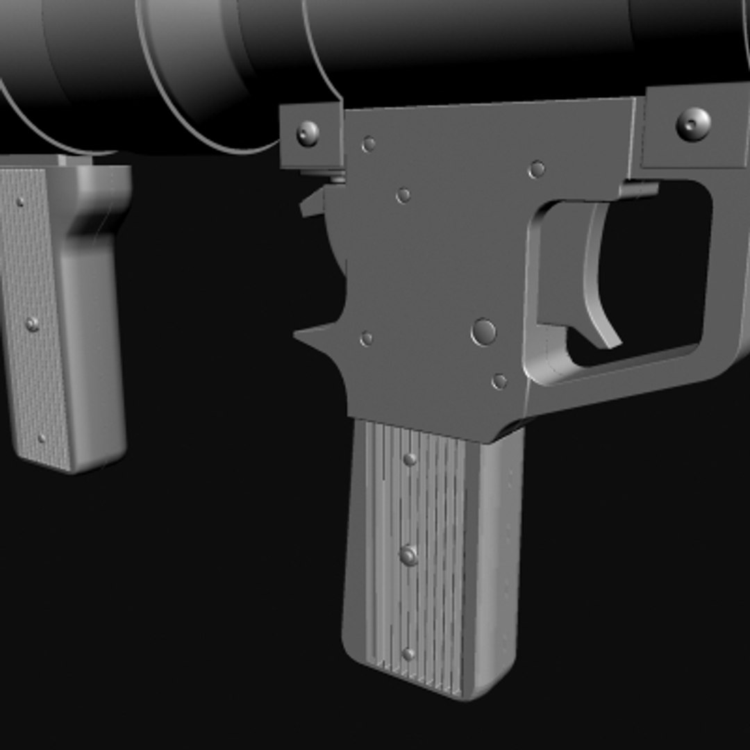 3d model rpg-7 launcher rocket