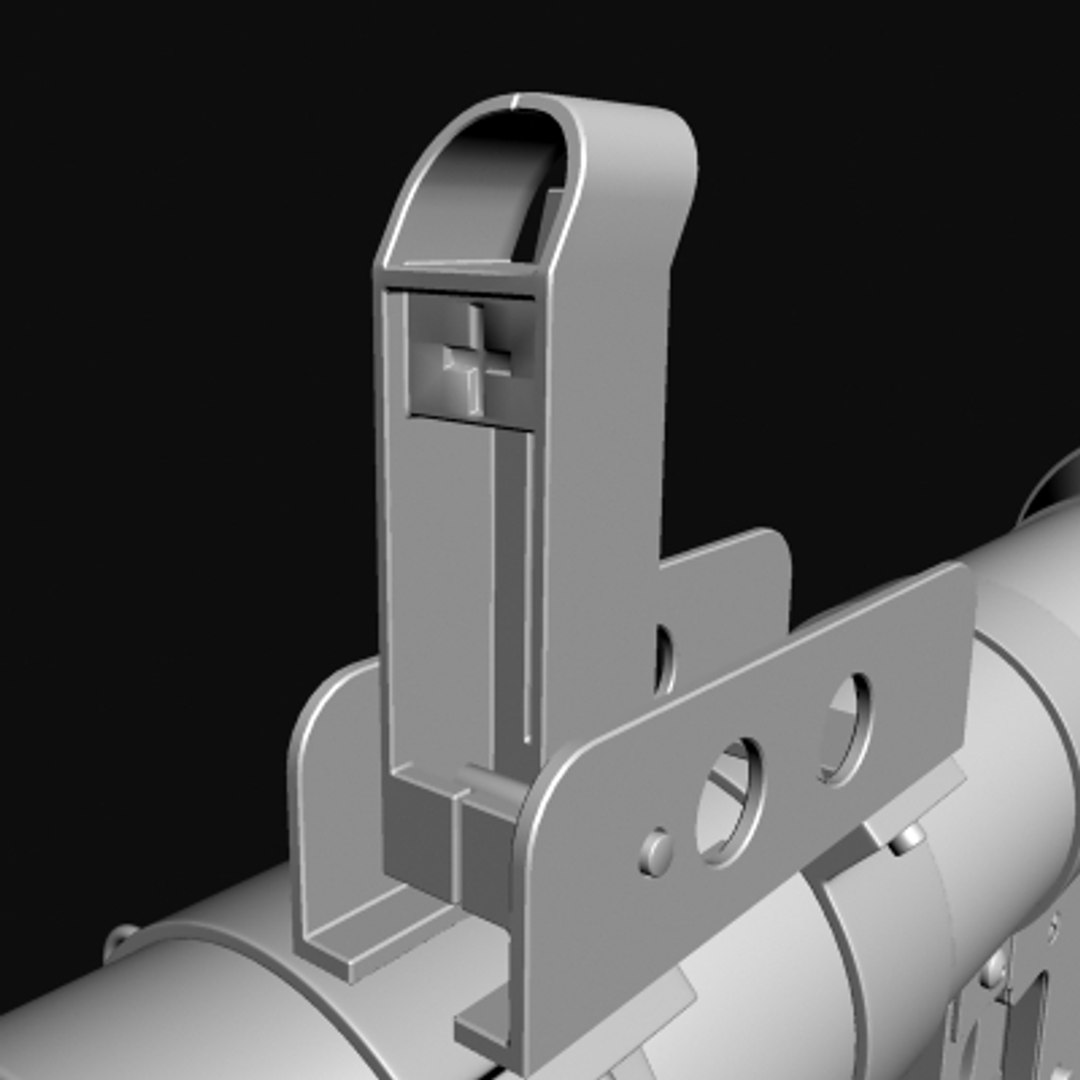 3d model rpg-7 launcher rocket
