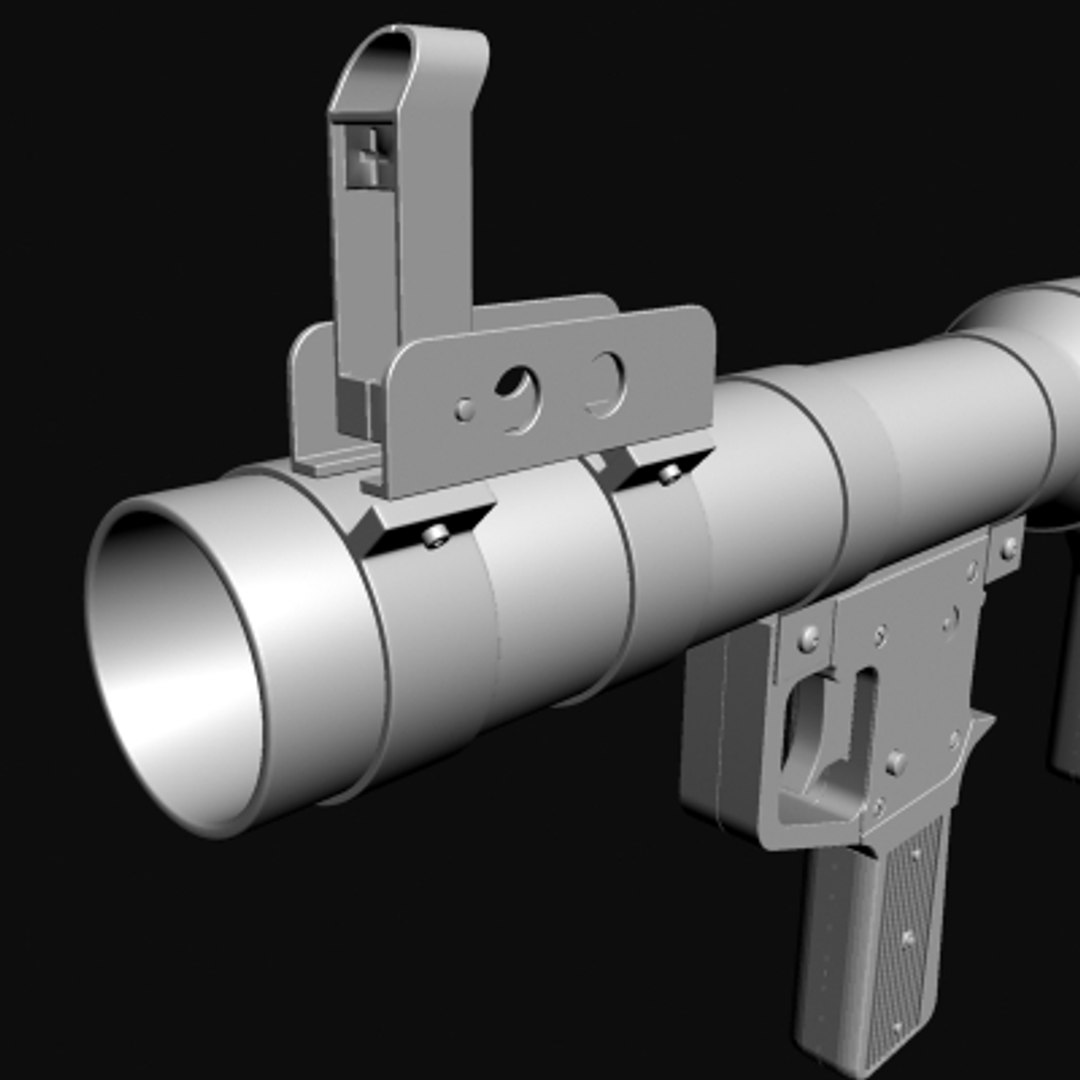 3d model rpg-7 launcher rocket